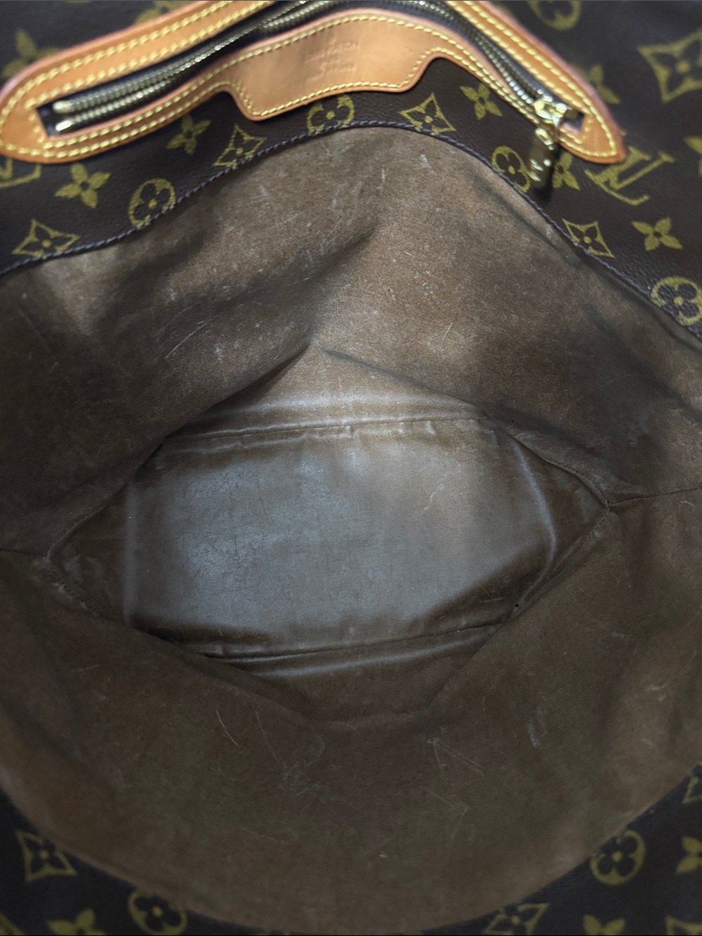 Louis Vuitton Monogram shopper Tote with Vachetta Leather Straps with COA - Picture 13 of 16